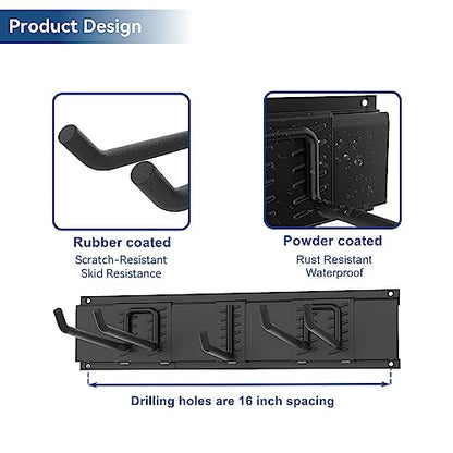 WALMANN Garage Storage Organization System Ski Wall Rack 2 Pairs of Skis Mount Hanger Home Shed and Garage Snowboard Wall Rack Holds Up to 100 lbs - style: Holds 2 Pairs of Skis