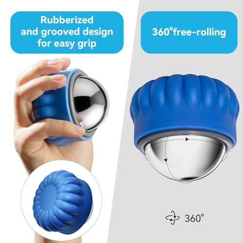 iECO Cold Massage Roller Ball - Ice Roller Ball for Muscles Deep Tissue, Cold & Heat Therapy, Plantar Fasciitis Roller