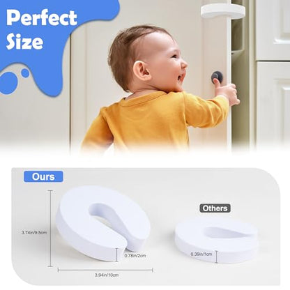 10 Pack Door Pinch Guards for Kids, Door Slam Stopper, Thick Door Finger Pinch Guard That Prevents Doors from Slamming and Baby from Getting Trapped