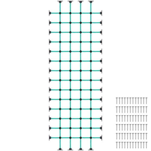 Climbing Net for Kids with Installation Base for 36" × 108" Wooden Frames, 1000 lbs Capacity Cargo Climbing Net Ladder for Playgrounds, Treehouses, Swing Sets & Outdoor Obstacle Courses - color: 36" X 108"