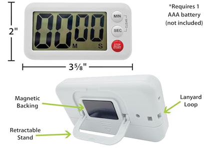 Teacher Created Resources White Magnetic Digital Classroom Timer (TCR21040) - color: White