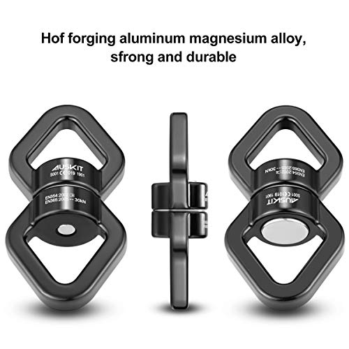 Black Swing Swivel, 30 KN Safest Rotational Device Hanging Accessory - color: Black, size: 30 KN