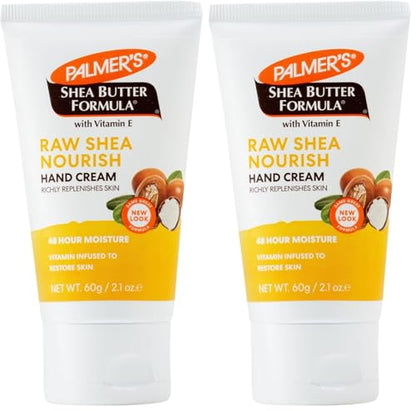 Palmer's Shea Formula Raw Shea Hand Cream with Vitamin E, 2.1 Ounce (Pack of 2) - size: 2.1 Ounce (Pack of 2)