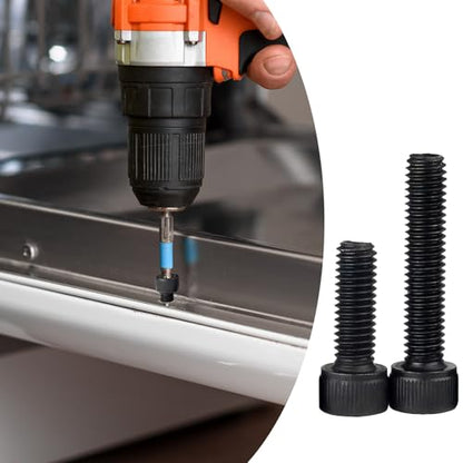 M6 x 16mm Socket Head Cap Screws Bolts 12.9 Grade Alloy Steel Metric Machine Hex Socket Screw, Fully Threaded, Black Oxide Finish, 50PCS - size: M6×16mm