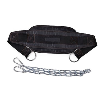 Yardwe -approved Dipping Belt 32 Inch Metal Chain Weight Lifting Dip Belt for Bodybuilding Training