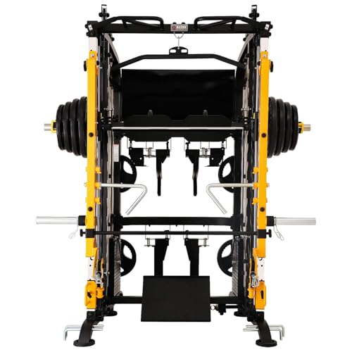 Altas Strength 3061B Smith Machine with Lever Arms & Cable System | All-in-one Smith machine with lever arms, 2:1 pulley system, squat rack, and full-body strength training.