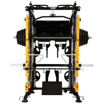 Altas Strength 3061B Smith Machine with Lever Arms & Cable System | All-in-one Smith machine with lever arms, 2:1 pulley system, squat rack, and full-body strength training.