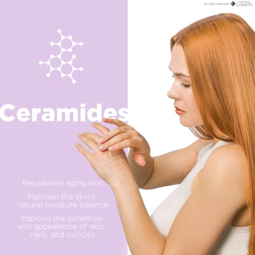 Moisturizing Hand Cream for Dry, Cracked Hands, Nails and Cuticles - 3.4 fl. oz. - Anti-Aging Skin Moisturizer with Vitamin E, Shea Butter, and Ceramides - size: 3.4 Fl Oz (Pack of 1)