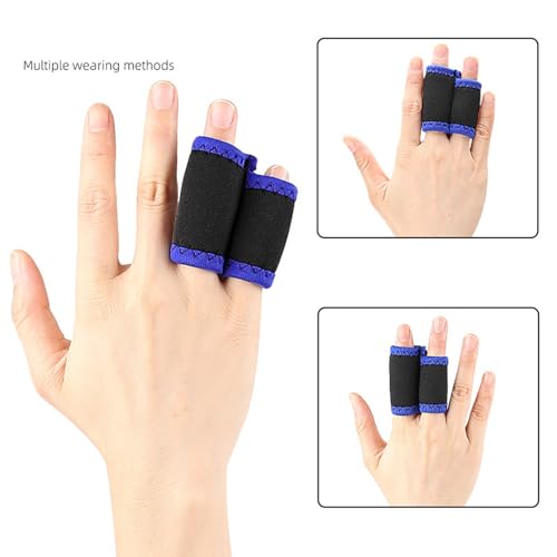 Finger Guards Protections Gear for Impacts Absorption During Highly Intensity Training for Basketball Climbing Training Fabric Finger Sleeves - color: Three fingers