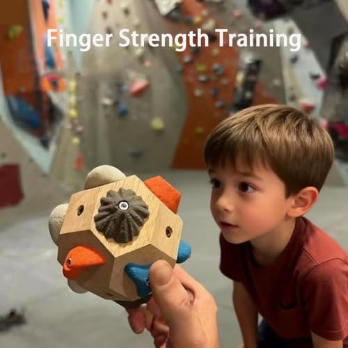 Mountaineering and Rock Climbing Training Ball, Handcrafted Boulder Blocks, Enhance Finger Climbing Strength and Flexibility, Grip Strength Training Device