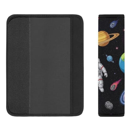 2PCS Space Planet Galaxy Astronaut Car Seat Belt Pad Universal Fit Seat Belt Covers Cushion for Kids, Car Seats Pushchair Strollers High Chair Pushchair, Easy Install (No Tool) - color: Pattern 336