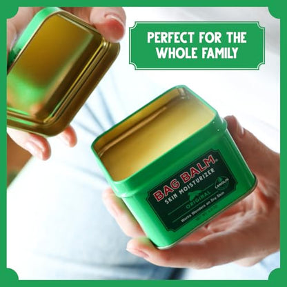 Bag Balm Vermont's Original for Dry Chapped Skin Conditions - Hand & Body (4 Ounce (Pack of 3)) - size: 4 Ounce (Pack of 3)