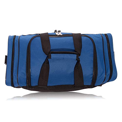 DALIX 17" Blank Duffle Bag Duffel Bag Travel Size Sports Durable Gym Bag - color: Royal Blue