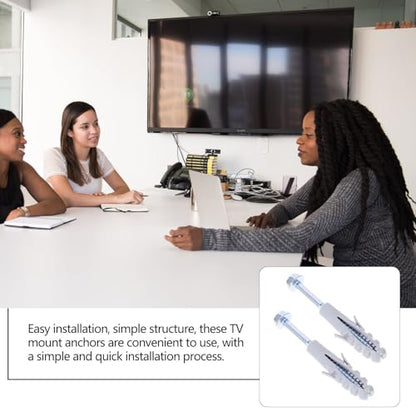 10 Sets Heavy Duty Tv Mount Expansion Anchors and Screws Kit for Tv Wall Mount Installation and Range Hood Installation Carbon Steel Sturdy Fasteners with Easy