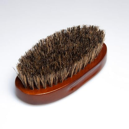 Diane Premium 100% Boar Bristle Military Wave Hair Brush for Men, Medium Firm Bristles for Thick, Curly or Coarse Hair, Use for Detangling, Smoothing, Wave Styles, Soft on Scalp, Restores Shine - style: Military Brush