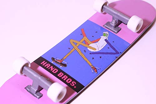 LOT of 2 HANDBROS Handboard Skateboard 27cm 10.5 inch Tech Large Finger Toy Board W/Grip x2