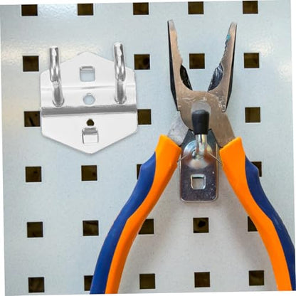 DOITOOL 5pcs Pegboard Storage Rack Metal Hooks Tool Hanging Board Home Organization Easy Install Hooks