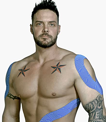 FlexU Kinesiology Tape Bulk Pack pre-Cut or Continuous - color: Blue continuous