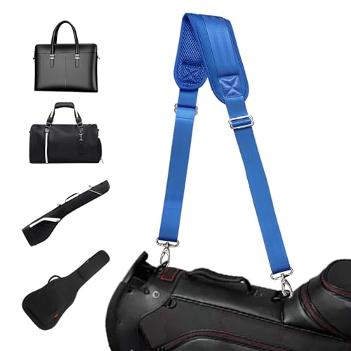 Shoulder Strap for Bag Universal Replacement 58"/67" Fixed Padded Adjustable Buckle Heavy Duty Shoulder Strap - color: Blue, size: 58"