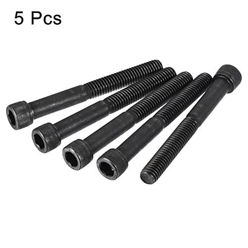 uxcell 3/8-16x3-1/4" Hex Socket Head Cap Screw Bolts 12.9 Grade Alloy Steel 5pcs - size: 3/8x3-1/4"