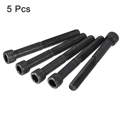 uxcell 3/8-16x3-1/4" Hex Socket Head Cap Screw Bolts 12.9 Grade Alloy Steel 5pcs - size: 3/8x3-1/4"