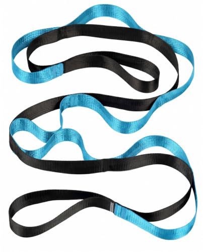 Acozycoo Stretching Strap with Loops for Physical Therapy,Knee,Calf,Back | Yoga Strap for Stretching,Non-Elastic Stretch Band,Rehab,Pilates,Flexibility Training,Hamstring,Leg Lifter,Fascia,Leg,Hip - color: Blue-02, size: Length: 75 inches, Width: 1 inch