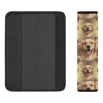 Universal Soft and Comfortable Cute Golden Retriever Art Seat Belt Cover for Kids, Most Cars, 2 Piece Seat Belt Covers Cushion Shock Absorption - color: Pattern 698