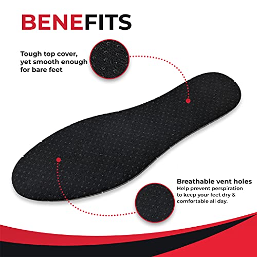 JobSite Odor Stop Insoles - Activated Charcoal Insoles - 4 Pairs