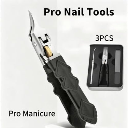 2026 New Black Anti-Slip Grip Gear Lock Nail Clipper Set with Ultra-Sharp Tips for Precise Access to Nail Grooves, Black Nail Clippers, Hard Nails and Ingrown Toenails (Nail Clipper Only) - color: Nail Clipper Only