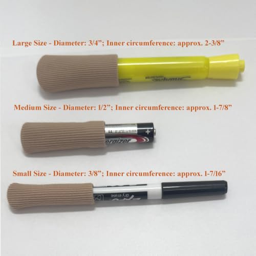 Sohler 6 Packs Closed Toe Caps Finger Covers Sleeve Protectors, Elastic Fabric Lined with Soft Gel (Medium 9/16" x 2-1/2") - size: Medium 9/16"x 2-1/2"