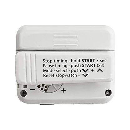 Gymboss Plus Interval Timer and Stopwatch - White/Black Hardcoat - color: White / Gray