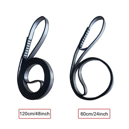 FOSER 18mm Nylon Climbing Sling Runner, 23KN Nylon Rope,Apply to Rock Climbing, Mountaineering, Hiking, Downhill, Emergency Equipment, etc - color: Green(1pcs)