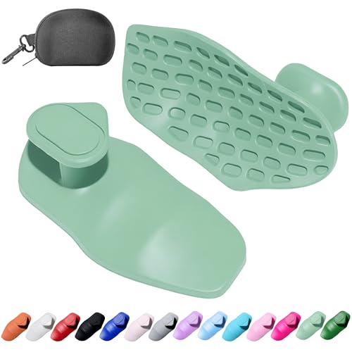 Silicone Gym Grips for Weight Lifting,Workout Gloves Alternative | Anti Slip Gym Workout Grip for Women Men,Rubber Gym Hand Grips-Weightlifting Grips Pad for Barbell,Pull Up,Ryptfit,Training - color: Sage Green, size: Medium
