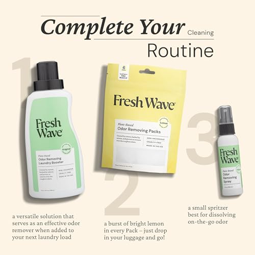Fresh Wave Odor Eliminator Room Spray, 2 oz Travel Size, 2-Pack, Original | Plant oil formula with lime, pine needle, and cedarwood, Neutralizes air and fabric odors, Non-hazardous, Pet-safe - size: 2 Fl Oz (Pack of 2)