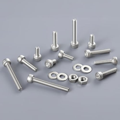 VGBUY 840pcs M2 Screw Assortment Kit,M2 x 4/6/8/10/12/16/20mm Hex Socket Head Cap Screws Bolts Nuts Washer Kit,304 Stainless Steel Machine Screws Suitable for 3D Printer DIY - size: M2x4/6/8/10/12/16/20mm, style: Socket Head
