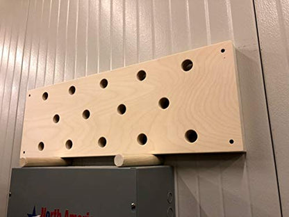 12"x34" Horizontal Climbing Pegboard
