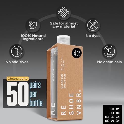 RESHOEVN8R Shoe Cleaner Kit - Sneakers, Mesh, Canvas, Suede, Knit, Leather | Cleaning kit solution for sneakers, mesh, canvas, suede, knit & leather shoes, complete cleaning set for every material
