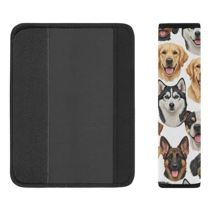 Universal Soft and Comfortable Seat Belt Shoulder Pad for Adult Use, Most Cars, 1 Pair Cute Dogs Puppy Harness Pads Strap Anti-Slip Pad - color: Pattern 844