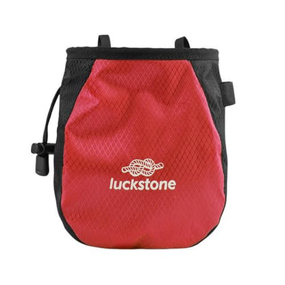 Rock Climbing Chalk Bag Bucket with Brush, Wide Opening for Easy Access, Weightlifting Chalk Bag for Gym Climbing (Green) - color: Red