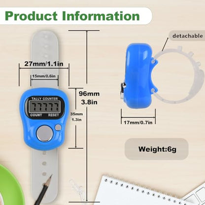 Tally Counter 10pc Electronic Finger Counter Digtal Clicker Counter 5 Digit LCD Counting for Knitting/Golf/Coaching/Goods Counting/Lap Etc