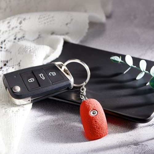 Wonderjune Rock Climbing Keychain Valentine's Birthday Gift Climbing Accessories for Climbers Friends Women Men Hiking Lover - color: Red