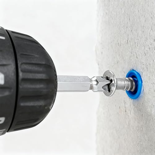 70 Pcs Drywall Screws and Anchors, Drywall Anchors and Screws Kit, Heavy Duty Concrete Screw Set with Wall Anchor Set for Plasterboard Masonry Concrete Brick Cement Walls Picture Hanging Set