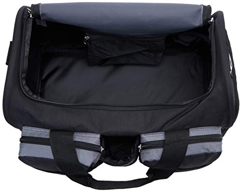 Everest Gym Bag with Wet Pocket, Dark Gray/Black - color: Dark Gray/Black
