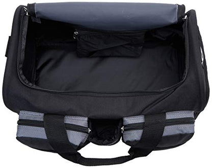 Everest Gym Bag with Wet Pocket, Dark Gray/Black - color: Dark Gray/Black