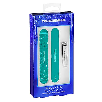 Tweezerman Majestic Turquoise Manicure Set - color: Majestic Turquoise