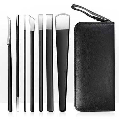 Professional Callus Knife Pedicure Knife for Feet Ingrown Toenail Knives Cuticle Foot Care Tools Dead Skin Removal Nail File Scraper - size: 7 Count (Pack of 1)