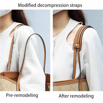 Vachetta Leather Shoulder Pad Soothing Shoulder Pad for Cossbody Bag Straps - color: Brown Strap Pad