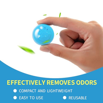 MAXIMILIAN Blue Shoe Deodorizer Balls 8pcs Professional Sneaker Balls | Shoe Freshener Balls,Shoe Balls Odor Eliminator,Sneaker Balls Deodorizers Strong,Shoe Odor Elimination for Shoes Wardrobe