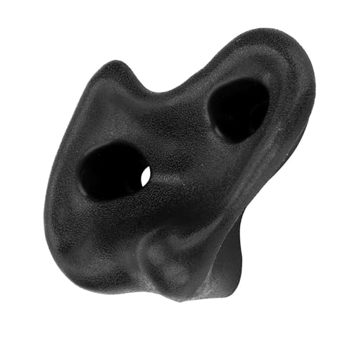 Rock Climbing Holds Adult Rock Climbing 10PCS Textured Stones for Kids Plastic Wall Holds with Bolts Fun IndoorOutdoor S Activity Kit (Black) - color: Black
