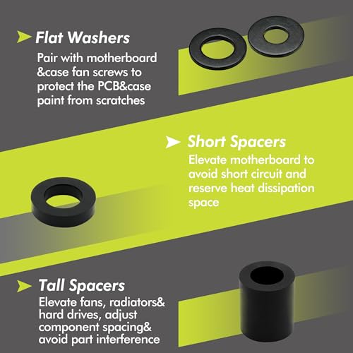 Universal TV Mounting Hardware Kit, 72PCS TV Mount Screws with M4 M5 M6 M8, Washers & Spacers for Most TVs and TV Wall Mount Brackets, Carbon Steel Assorted Mounting Screws Set
